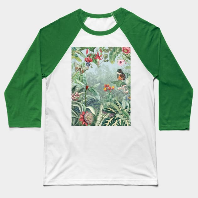 Tropical Paradise Baseball T-Shirt by CatyArte